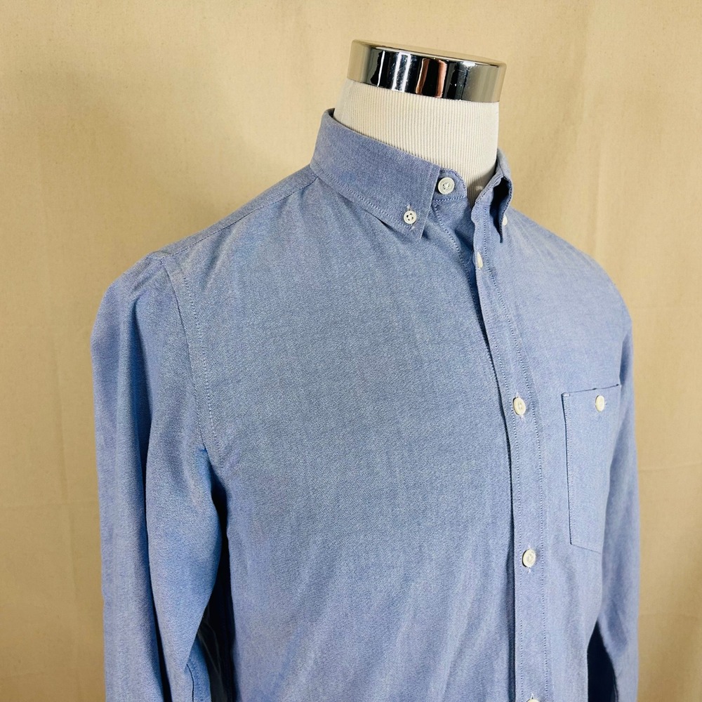 Norse Projects Medium Anton Oxford Button Down Shirt Blue Cotton Casual Mens